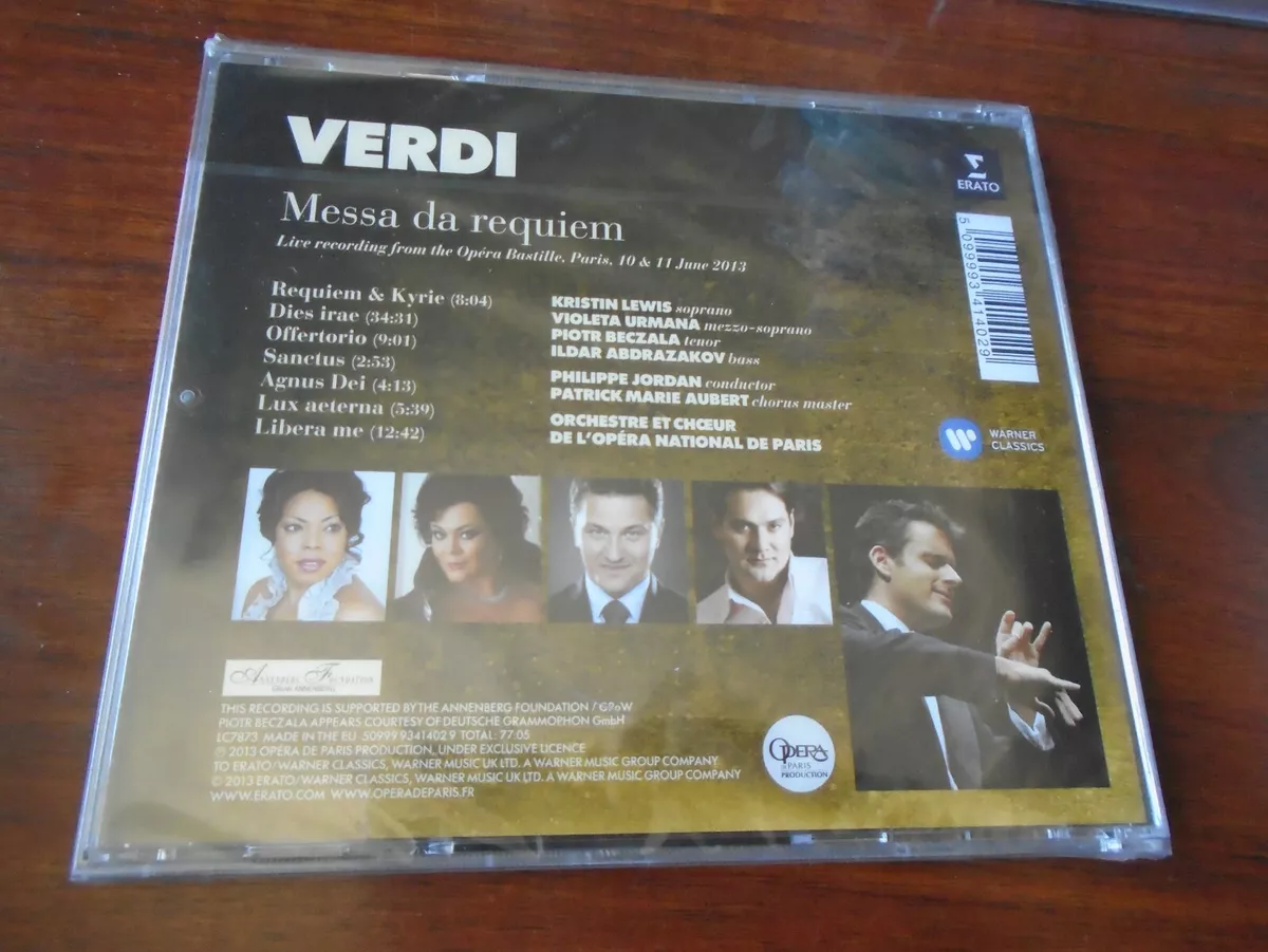 Verdi: Requiem - Philippe Jordan - CD New Sealed