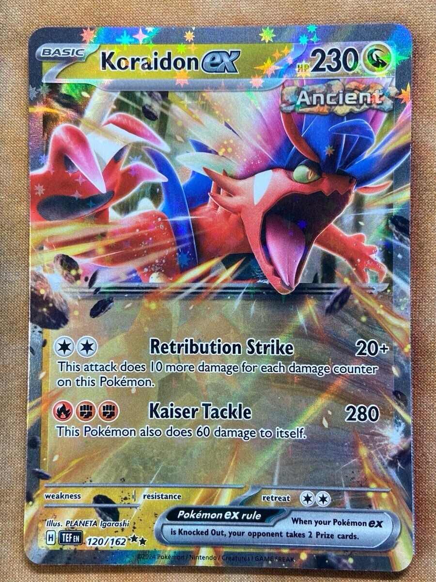 Pokemon Koraidon ex 120/162 Temporal Forces Double Rare Holo Near Mint