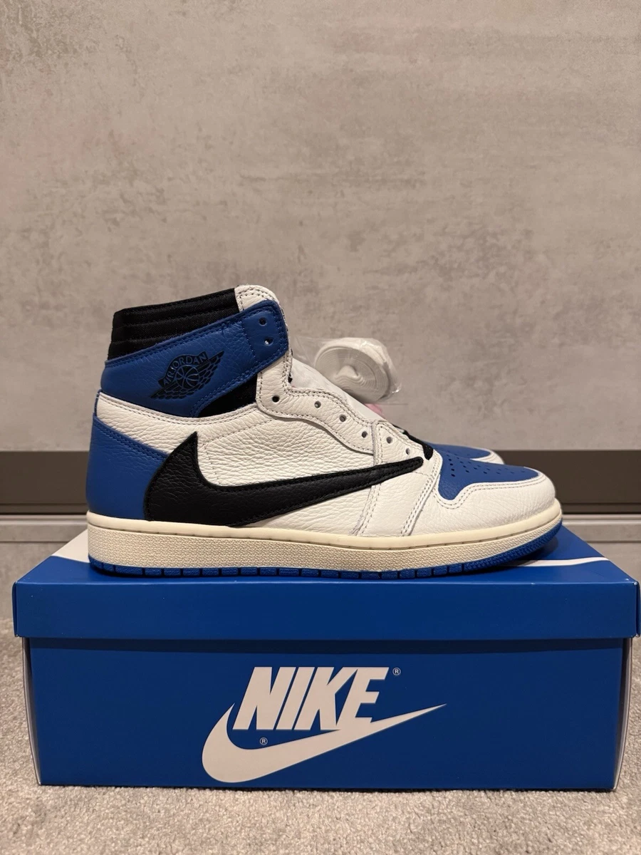 Jordan 1 Retro x Fragment Design x Travis Scott High Blue | eBay