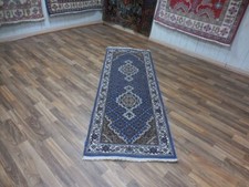Turkish Anatolian Geometric Fish Design Silk&Wool Rug 2x6 Turkish RUG