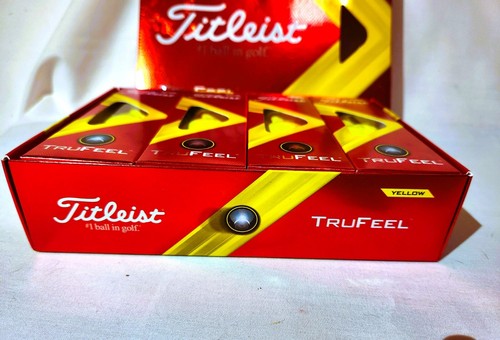 Titleist TRUFEEL Yellow Golf Balls – NEW – 4 Sleeves – Goodwill Classic Logo - Picture 3 of 3