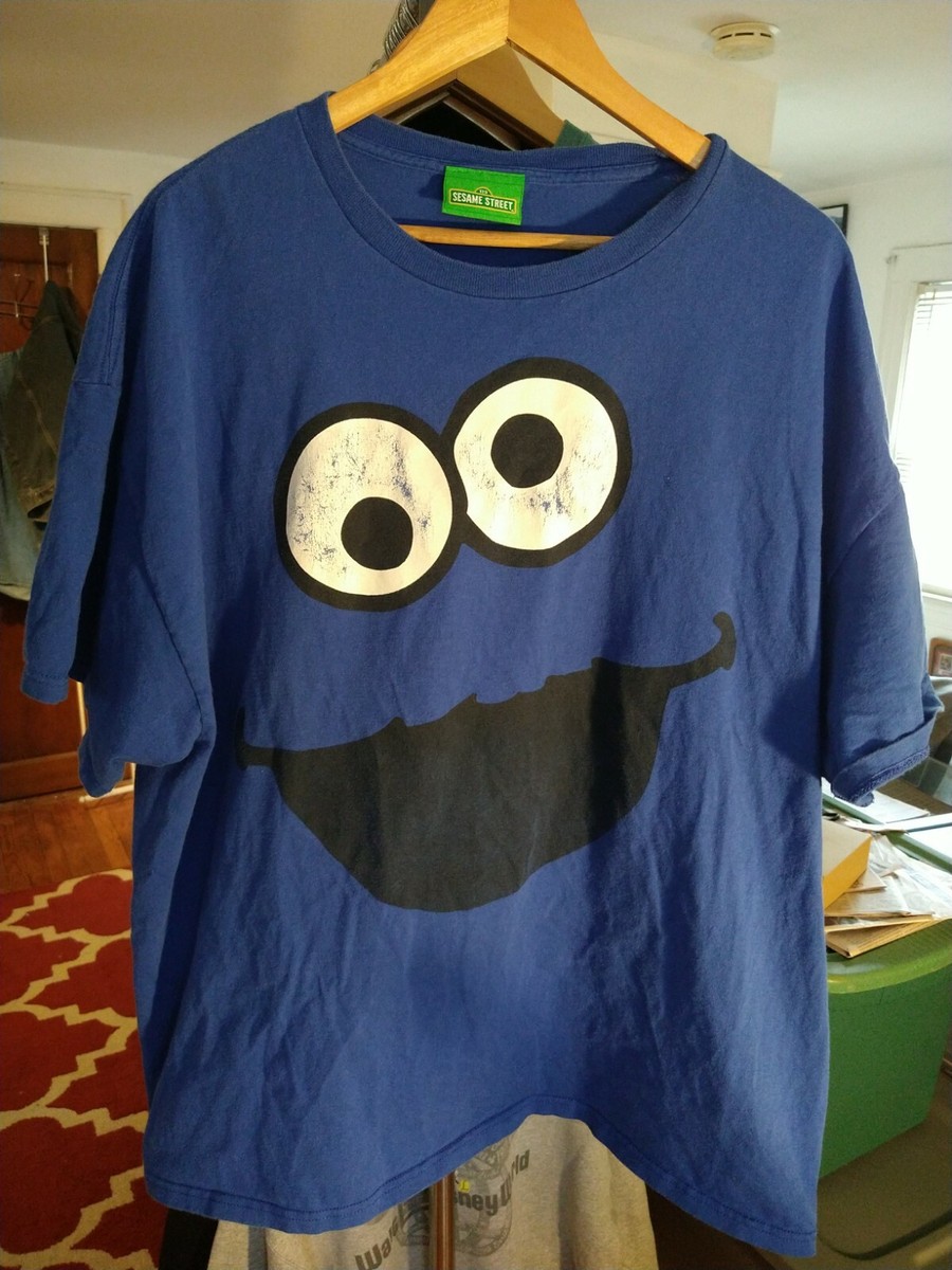 Vintage Sesame Street Cookie Monster T shirt Size XL