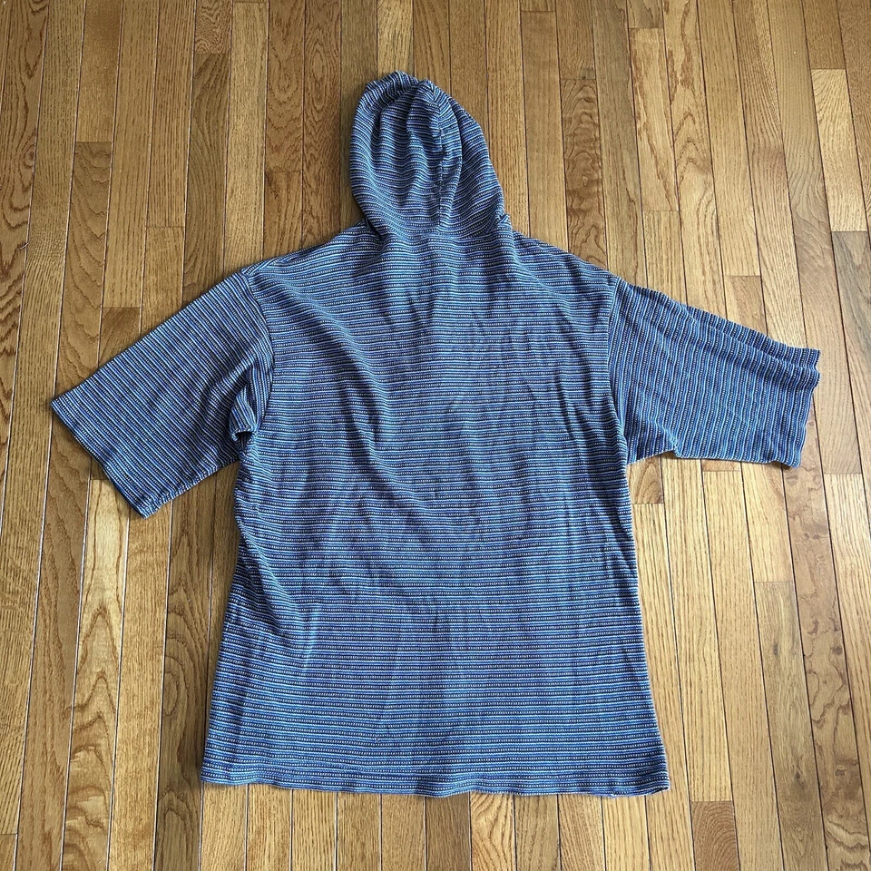 Camisa tejida de algodón manga corta con capucha JNCO para hombre talla 2 (XL) 3 botones multicolor Foto 2 de 4