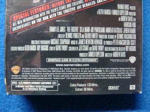 VHS Band 1993 Harrison Ford is the Fugitive (2001) Sonderedition WB versiegelt - Bild 8 von 10