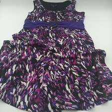 Perceptions Womens PL Purple Abstract Designer