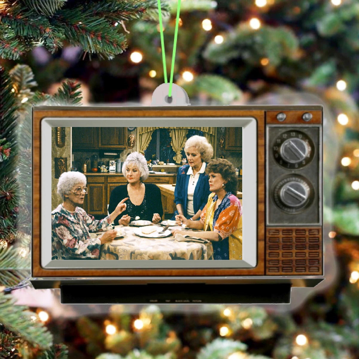 TV Set Retro The Golden Girls Show Christmas Tree Holiday Ornament NEW