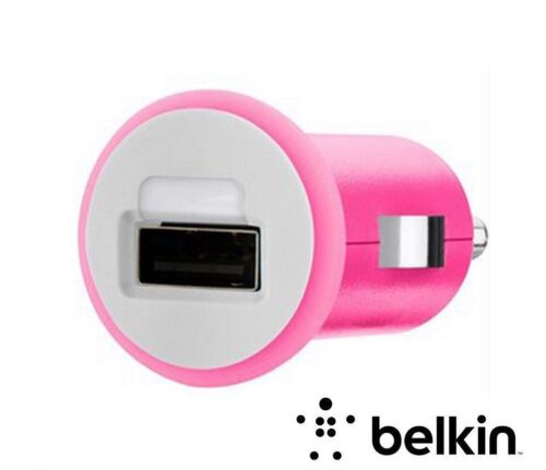 Belkin MIXIT UP Micro Car Charger (1 AMP/ 5W) iphone ipod PINK F8J018qePNK - Picture 1 of 2