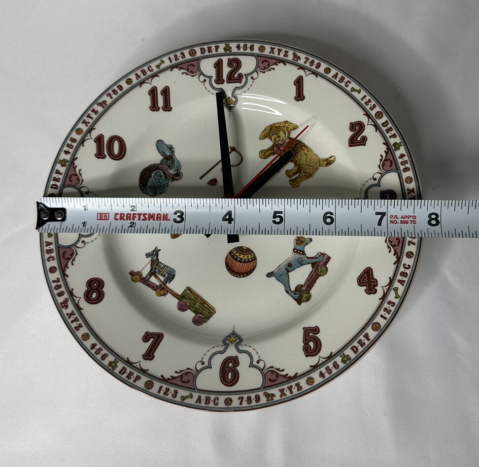 Spode Edwardian Childhood Multicolor Wall Clock Plate 7-3/4” | eBay