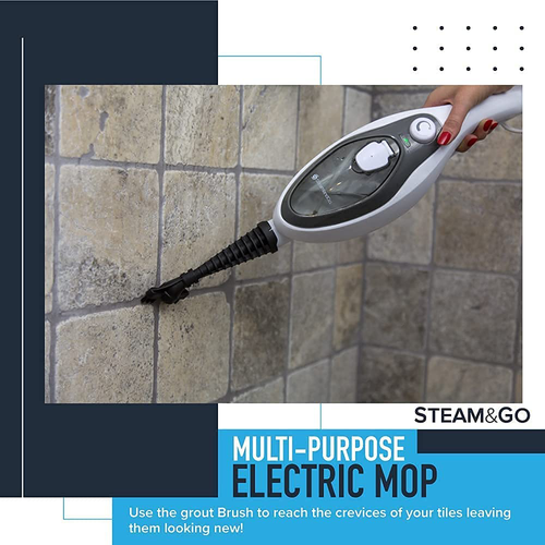 Steam and Go Steam Mop Floor Steamer with Handheld Steam Cleaner for Tile and Gr - Picture 6 of 8