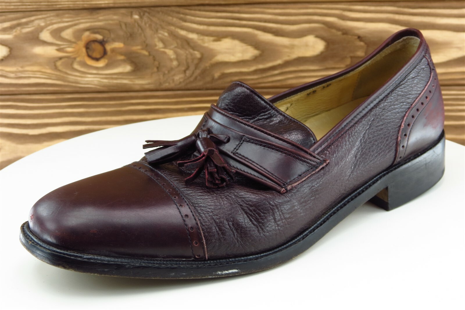 Vito Rufolo Shoes Sz 10 N Almond Toe Purple Loafer Leather Men | eBay