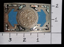 MAYAN CALENDER - SOUTHWESTERN DESIGN ART BELT BUCKLE
