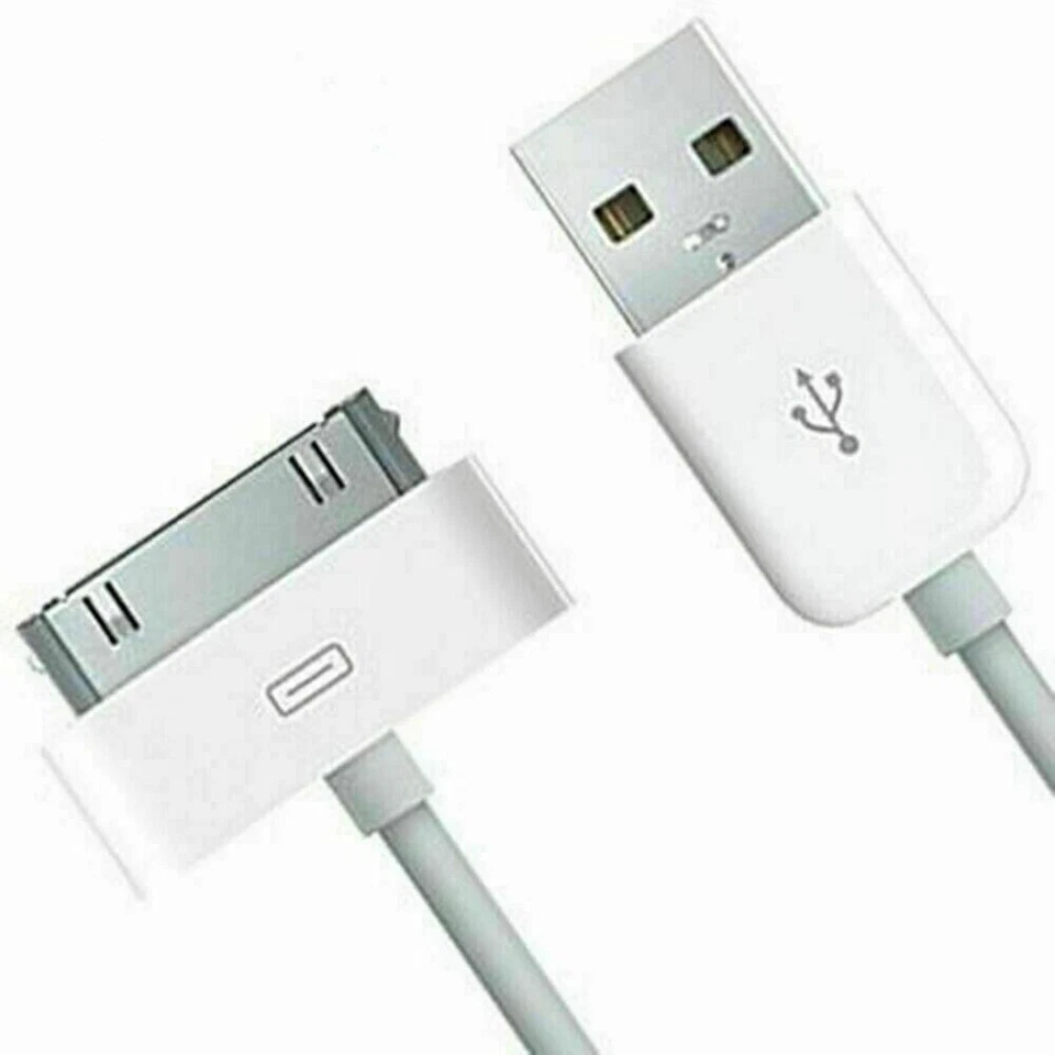 USB Data Sync Cable Cord Charger for iPhone 4 4G 4S 3GS iPod Nano Touch 4G - Image 2 of 3