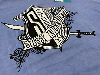 14WD584 90's USA製 STUSSY Coat Of Arms Vintage Stussy Crown Logo Jacket 90s Made In USA Sz Medium