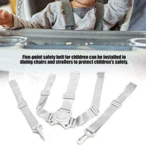 Baby Universal 5 Punkt Sicherheitsgurt Gürtel für Kinderwagen Hochstuhl Buggy B - Bild 2 von 9