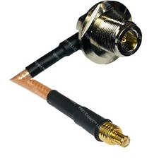 RG400 N Female Bulkhead Angle to MCX MALE RF Cable FAST-SHIP LOT
