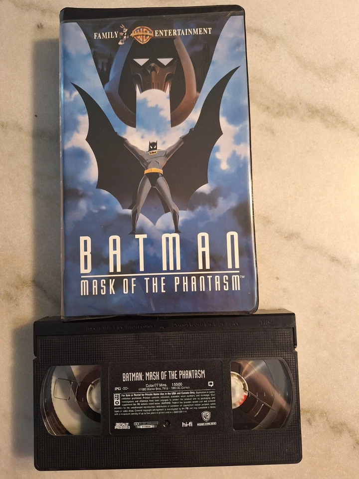 Batman Animated Series Mask of the Phantasm VHS,1994 Lot Of 9*X-Men/Spiderman/Hu Foto 2 de 4