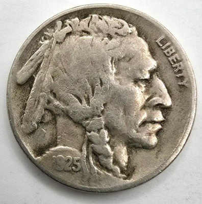 1925 S Buffalo Nickel VF/XF As Shown You Grade It! Type Coin EF Free Ship!