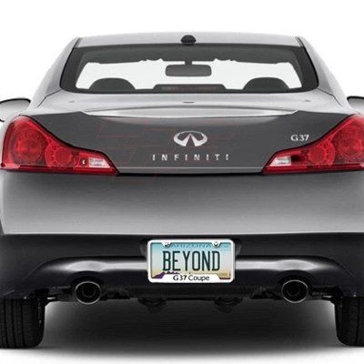 Marco de matrícula pulido para Infiniti G37 cupé Foto 2 de 2