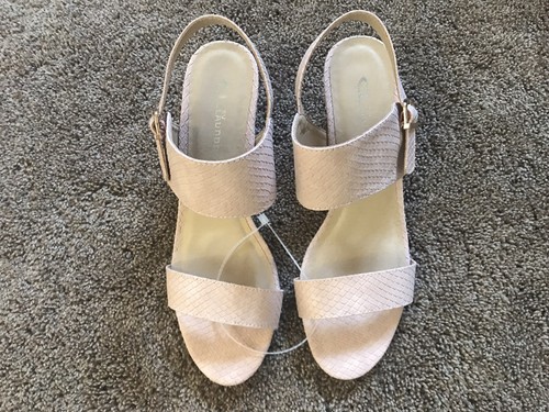 cl by laundry shoes Block Heel Sandals Size 9 MSRP $70 Blush - Picture 3 of 11