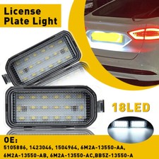 2x LED Licence Number Plate Lights For Ford Max Focus Galaxy Mondeo Jaguar XF XJ