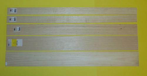Lote de 5 hojas de madera de balsa 1/4 X 36 variedad calificada 5,0 - 10,1 densidad nuevo en stock - Imagen 2 de 6