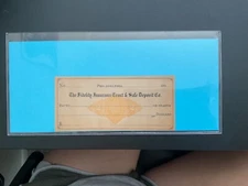 The Fidelity Insurance Trust & Safe Deposit Co Blank Check Pennsylvania