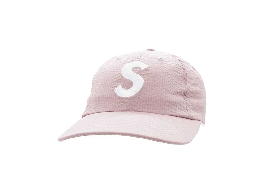 Supreme Seersucker S Logo 6 panneaux rose