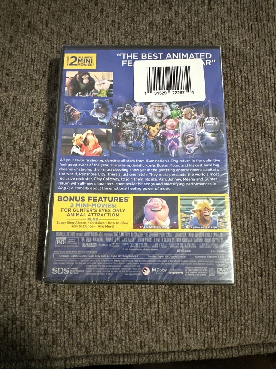Sing 2 (DVD, 2021) 191329152812| eBay