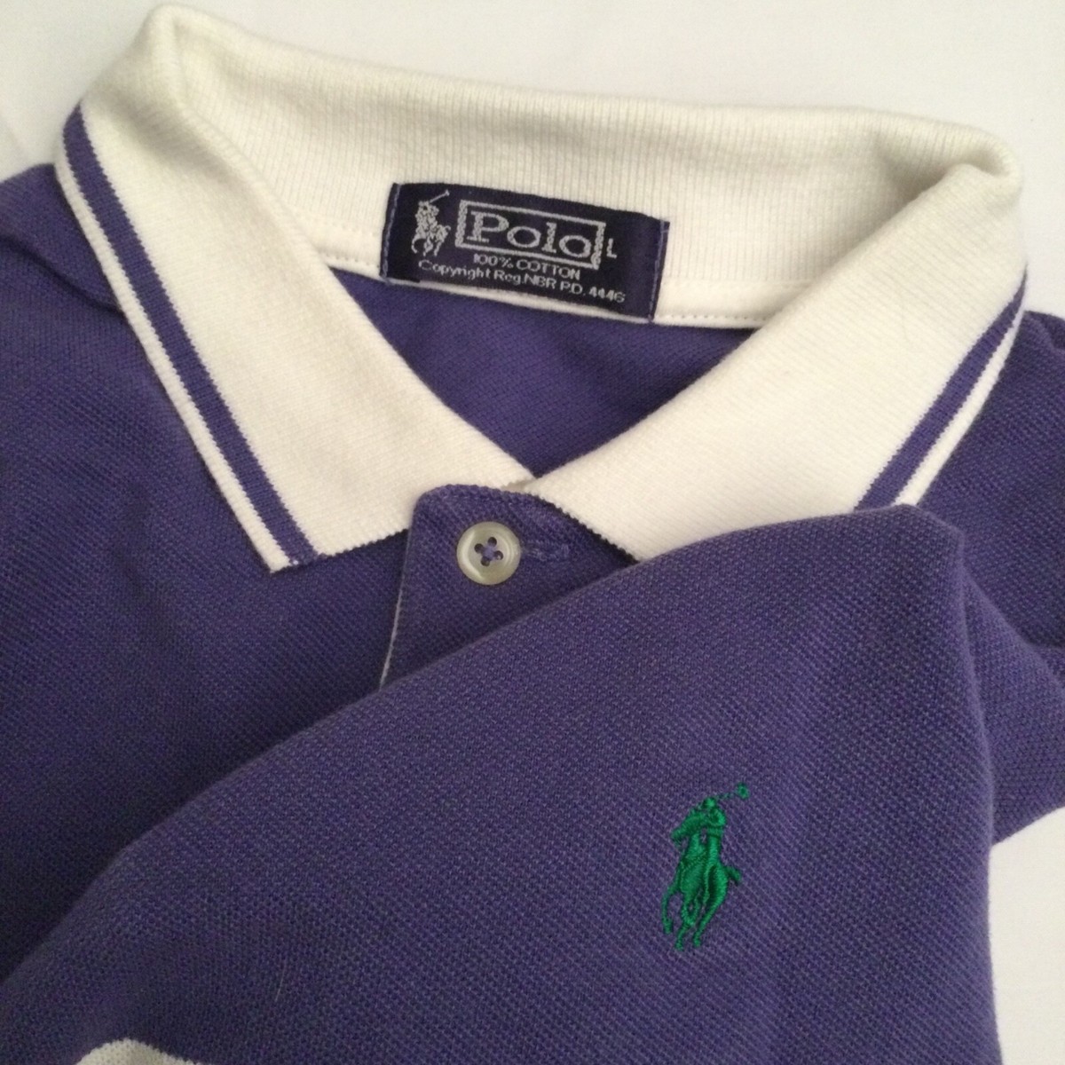 Two Vintage Ralph Lauren Rare 1970's Polo Shirts Multicolor