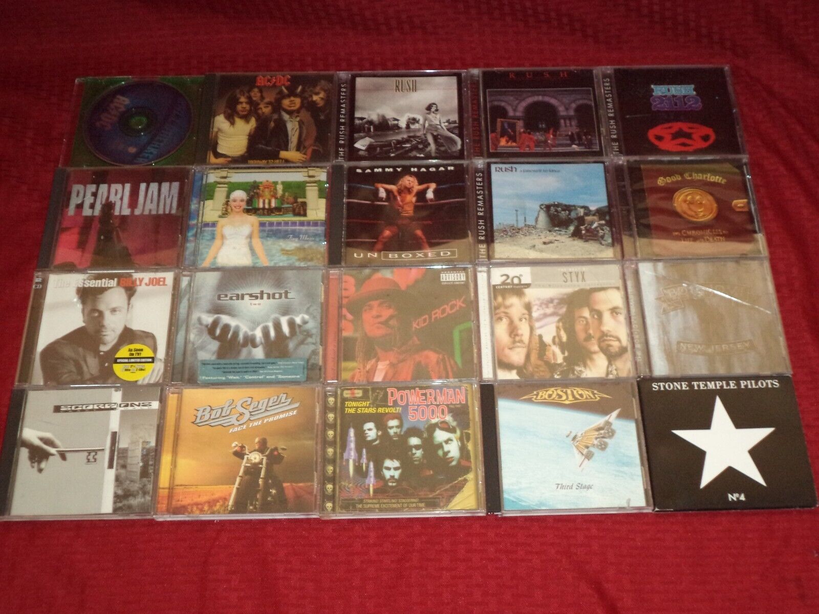 Lot of 20 Assorted Rock CD's Kid Rock, Stone Temple Pilots, Boston Etc, Lot # 2