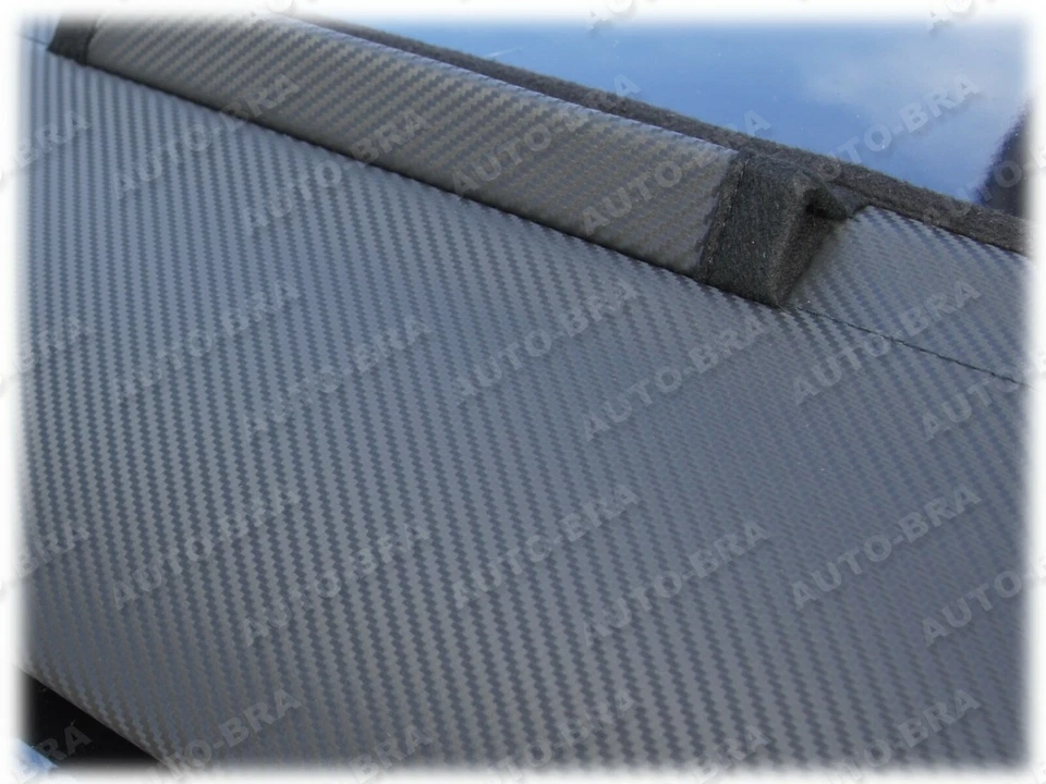 CARBON LOOK CAR HOOD BRA fits Mitsubishi Galant 1996 - 2006 NOSE FRONT END MASK - Image 4 of 4