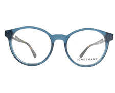 Longchamp Eyeglasses Frames LO2643 424 Clear Blue Brown Tortoise Round 49-17-140