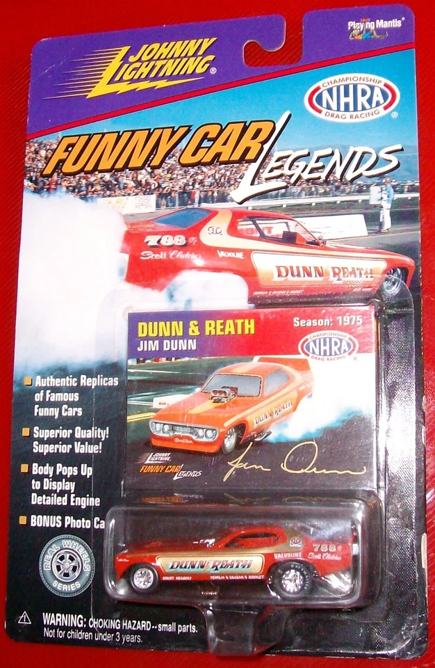 Jim Dunn & Reath 1975 Plymouth NHRA TOP FUEL DRAG CARRERAS COCHE DIVERTIDO LEYENDAS SIN USAR, EN CAJA Foto 2 de 2