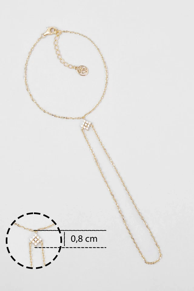 18K золото Nirvana вручную цепочка браслет 20 см ювелирных изделий лодыжки моды роскошь - Изображение 4 из 4