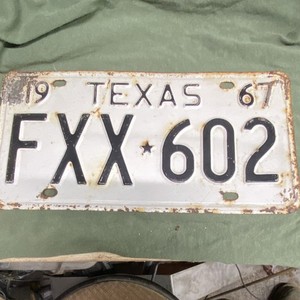 1967 Texas License Plates | eBay
