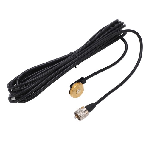 `5m Car Walkie Talkie Antenna Cable With Base Male Connector Flexible Copper - Zdjęcie 11 z 12