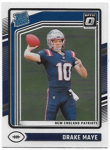 2024 PANINI DONRUSS OPTIC FOOTBALL DRAKE MAYE ROOKIE CARD #229 PATRIOTS