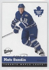 2000-01 Upper Deck Vintage Mats Sundin #334 HOF 0a4