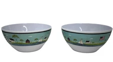 Oneida Sakura Evolution Coastal Breeze Melamine Soup Salad Bowl Warren Kimble