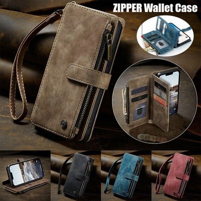 CASEME Leather Flip Case Wallet Cover For iPhone 16e 16 15 14 13 12 11 Pro Max 8