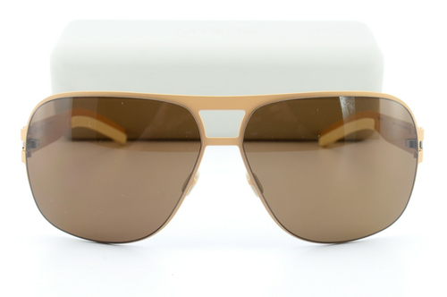 MYKITA Sonnenbrille No.1 Sun CLIFFORD Col094 62-12 Nude Brown Pilot M-L Germany - Picture 5 of 12