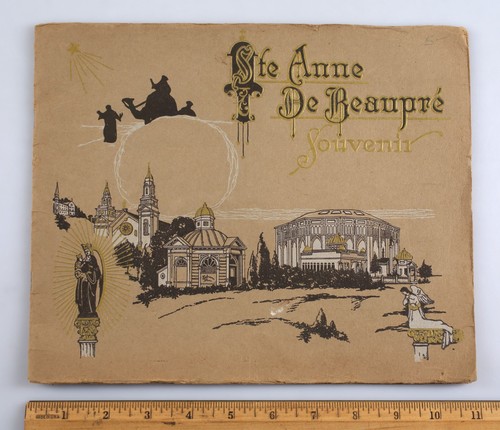 Vintage St. Anne De Beaupre Cyclorama of Jerusalem Souvenir View Book Quebec