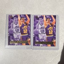 Upper Deck Double Trouble John Stockton Utah Jazz NBA Card Lot of 2