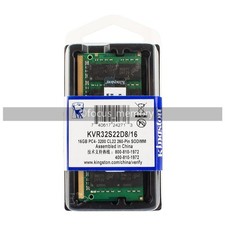 Kingston 16GB DDR4 3200MHz PC4-3200 SODIMM KVR32S22 D8/16 Laptop Ram 1.2V 260pin