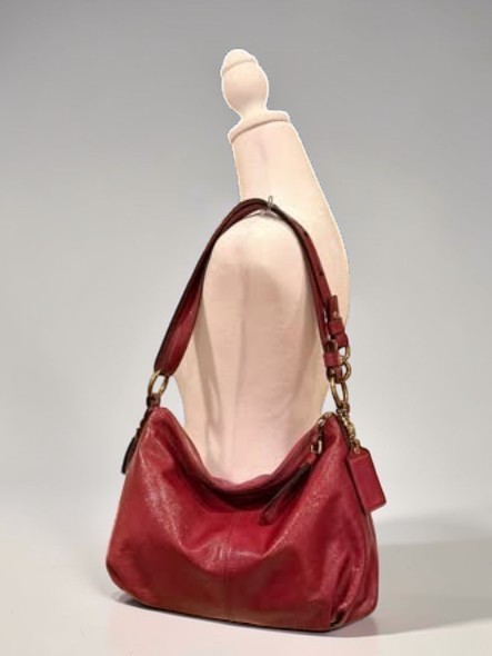 Coach Mia Crinkle Patent Leather Convertible Shoulder Bag (#15728