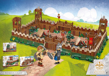 COBI 20076, 20077, 20078 - ROMAN CAMP - WATCHTOWER (2x), GATE, TENT - BUNDLE