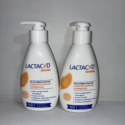 2 New Lactacyd Femina, 200ml Each/ Slightly Damaged Outer Packaging