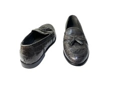 Stacy Adams Men's 8.5 M Tassel Loafers Genuine Snake Leather Slip On 24643-020