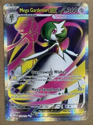 Pokemon Mega Gardevoir EX Full Art Holo Card 159/132 ME01 Mega Evolution