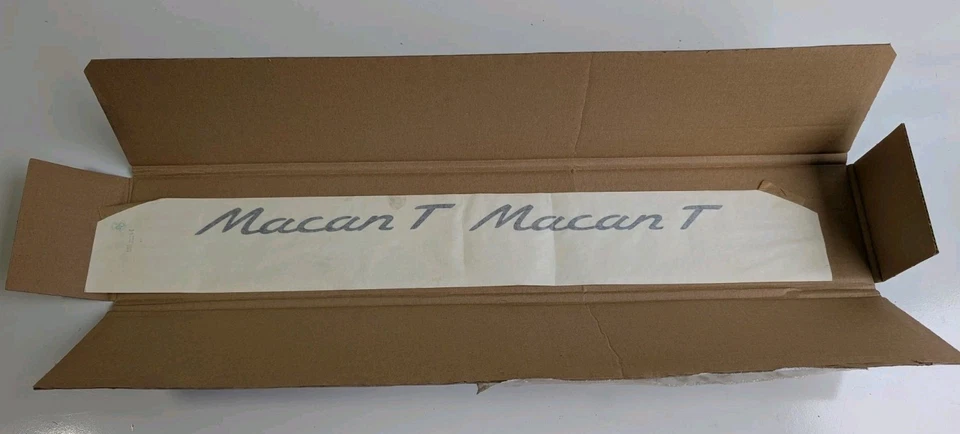 2015-2023 Porsche Macan Turbo Door Side Decal Trim Foil Black OEM 95B04481588041 - Image 2 of 4